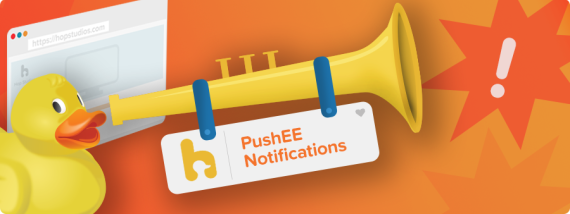 A rubber duck with a trumpet