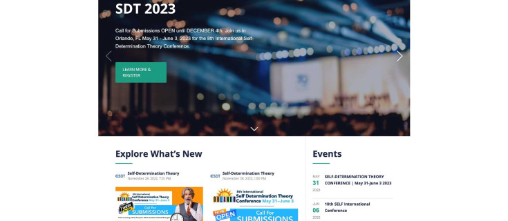 Screenshot of CSDT Home page