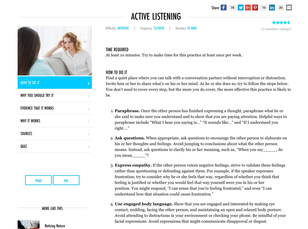 Greater Good in Action