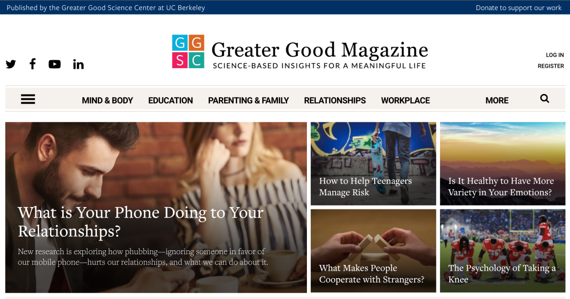Greater Good Magazine