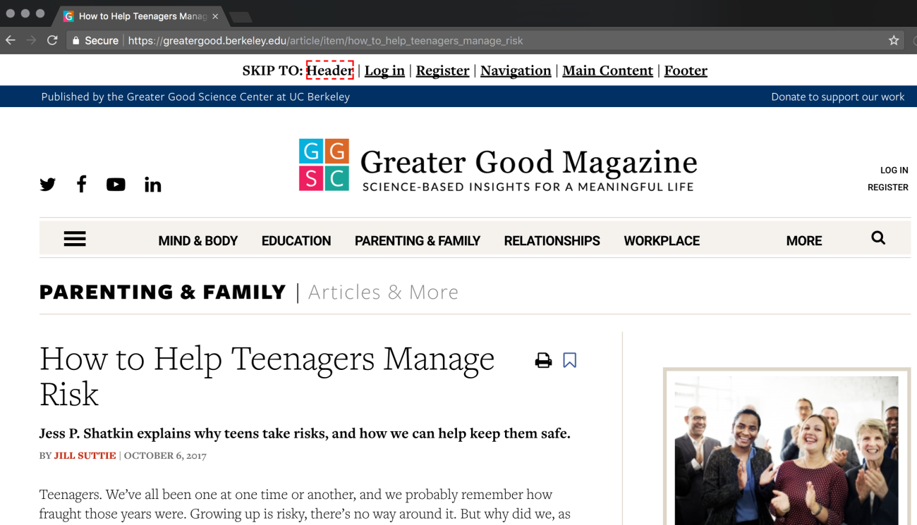 Greater Good Magazine