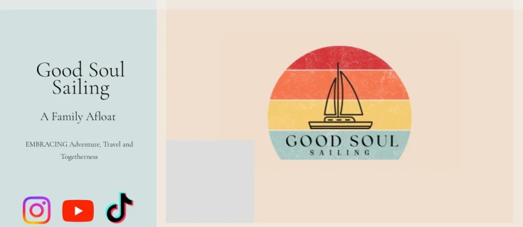 Screenshot of Good Soul Sailing website homepage