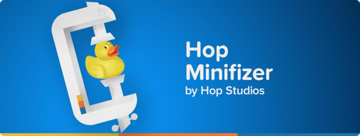 Hop Minifizer by Hop Studios - Image shows a duck in a woodworking clamp, about to be compressed