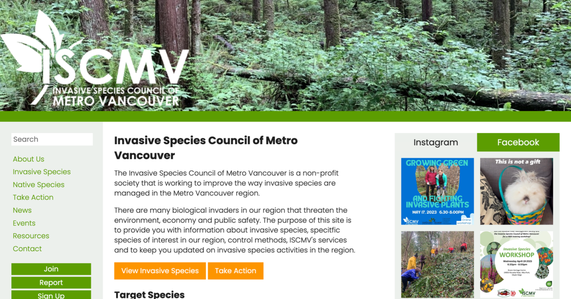 Invasive Species Council of Metro Vancouver (ISCMV)