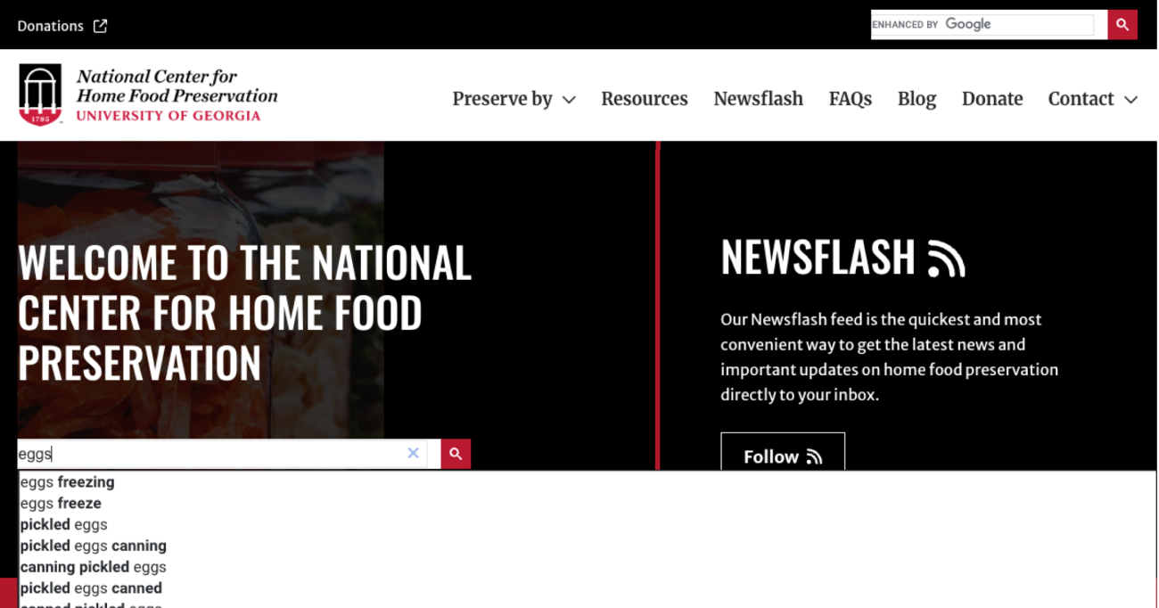 National Center for Home Food Preservation (NCHFP)