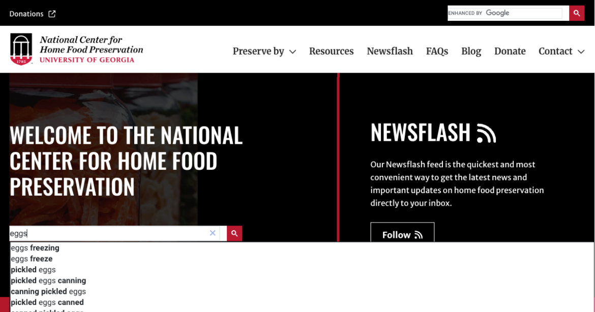 National Center for Home Food Preservation (NCHFP)