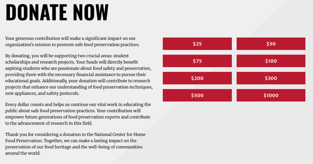 National Center for Home Food Preservation (NCHFP)