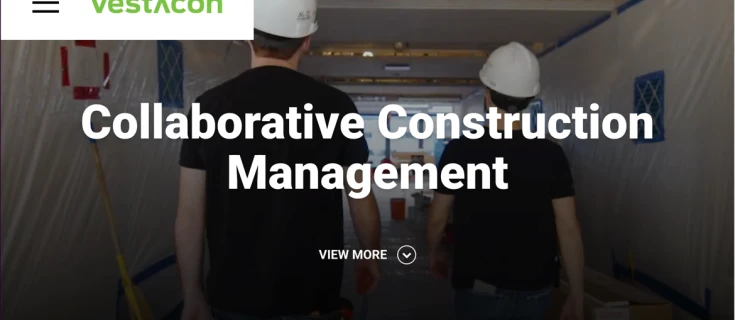 screengrab of Vestacon website home page