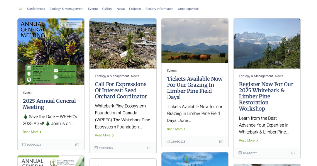 Whitebark Pine Ecosystem Foundation of Canada (WPEFC)