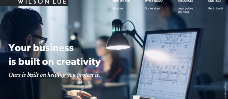 Screenshot of Wilson Lue website home page