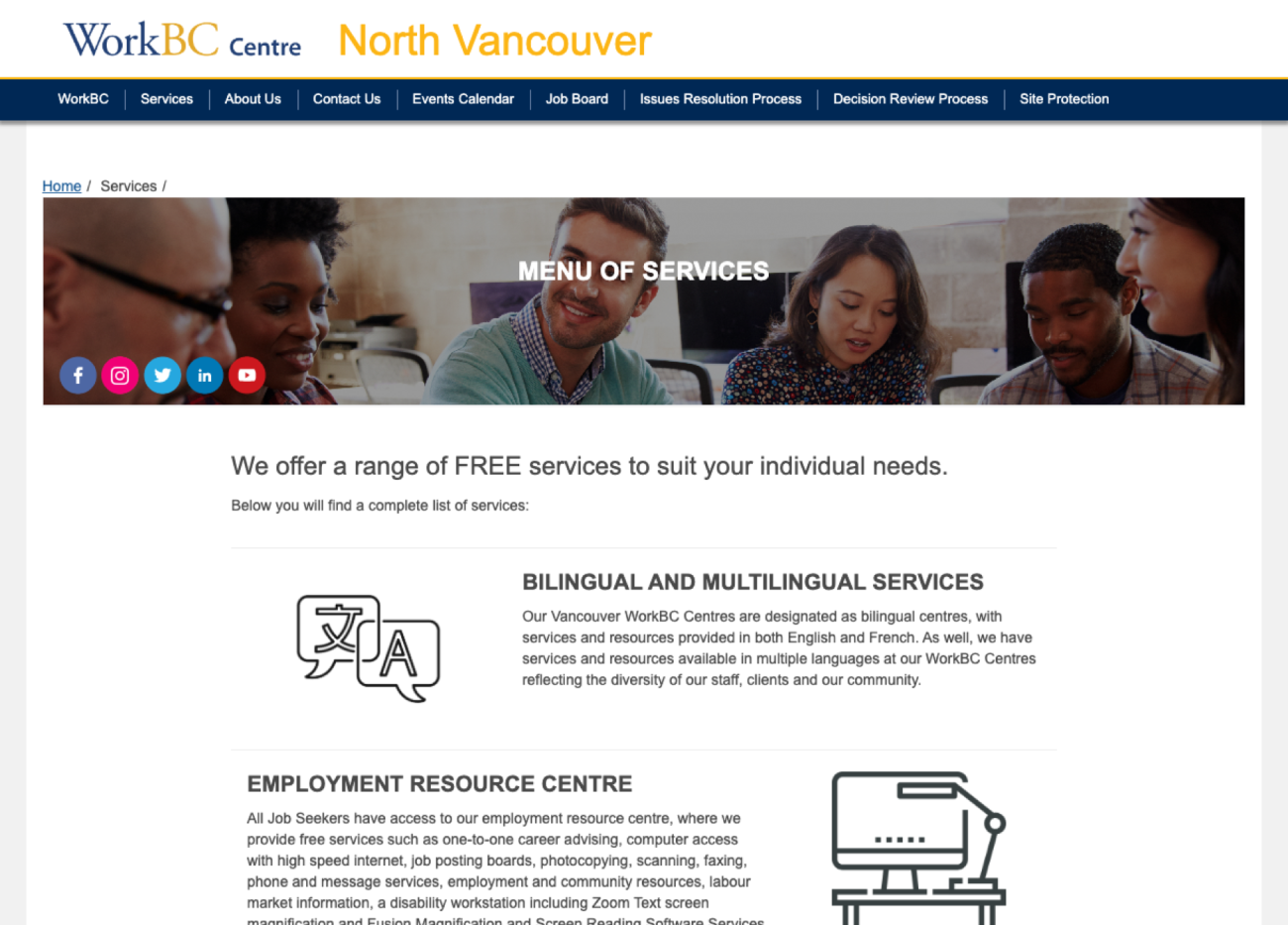 YWCA Metro Vancouver’s WorkBC Centres